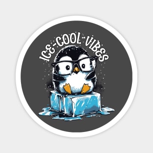 Nerdy Penguin, Ice-Cool Vibes Magnet